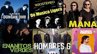 Rock en Español Mix #1 | Soda Stereo, Hombres G, Maná, Juans, Dhucan Dhu, Enanitos Verdes