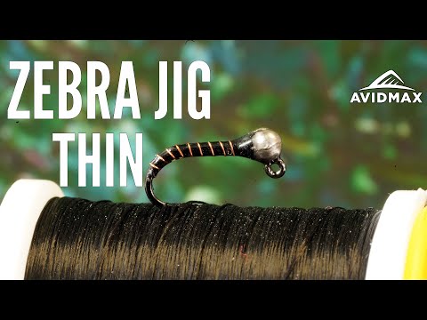 How to tie Zebra Jig Thin  AvidMax Fly Tying Tuesday Tutorials 