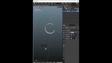 text in curve in blender #blender #shorts #blenderbeginner