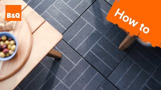 How to install decking tiles | DIY
