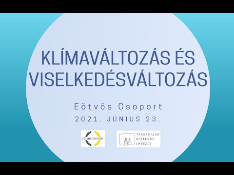 Klímaváltozás és viselkedésváltozás