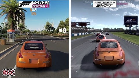 Forza Horizon 3 vs Need for Speed Shift - Nissan 350Z Graphics & Sound Comparison