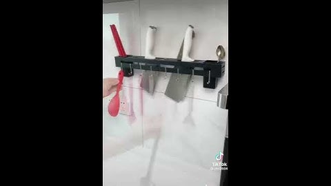 PVN58546 Giá Cài Dao Treo Đồ Nhà Bếp Dán Tường Inox Không Gỉ Cao Cấp (50cm)