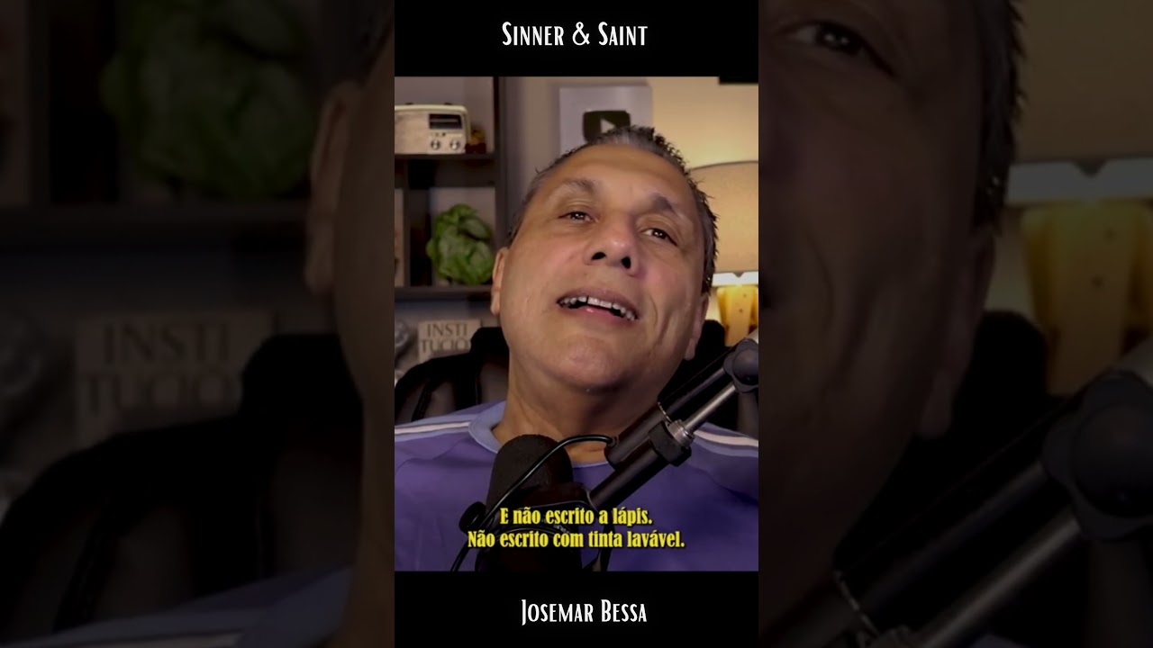O Pecado Gravado | Sinner & Saint - Josemar Bessa #reflexão #vida #fe