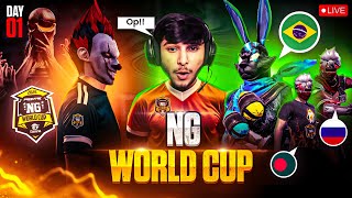 NG WORLD CUP 🏆 International Tournament  😈 Day - 1 #freefirelive #classylive