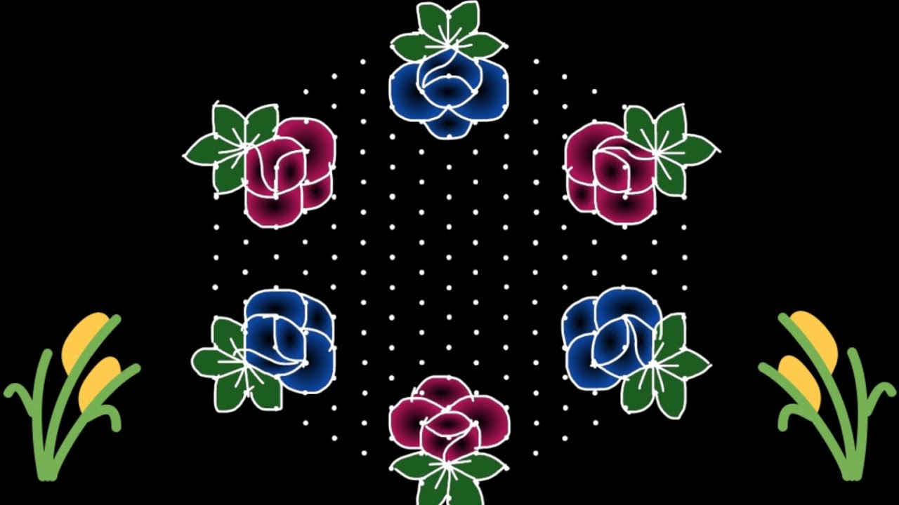 17*9 dots Rangoli /Sankranthi Chukkala Muggulu/Diwali Muggulu/Thipkyanchi rangoli/dasara rangoli 