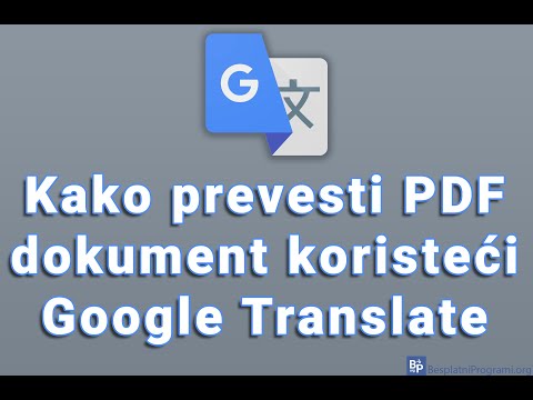 Kako prevesti PDF dokument koristeći Google Translate