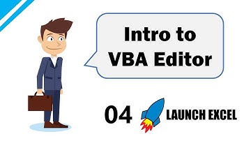 Excel Macros & VBA: 4 Introduction to the VBA Editor and hiding worksheets with the visible property