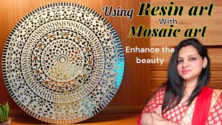 DIY | Mosaic Art With Resin Epoxy | Mosaic Art tutorial for beginners | Use Resin with Mirror Mosiac