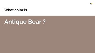 Antique Bear color #9c867b hex color - Brown color - Cool color 9c867b