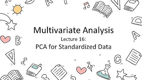PCA for standardized data