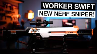 Worker Swift Nerf Sniper Blaster Review & Gameplay!