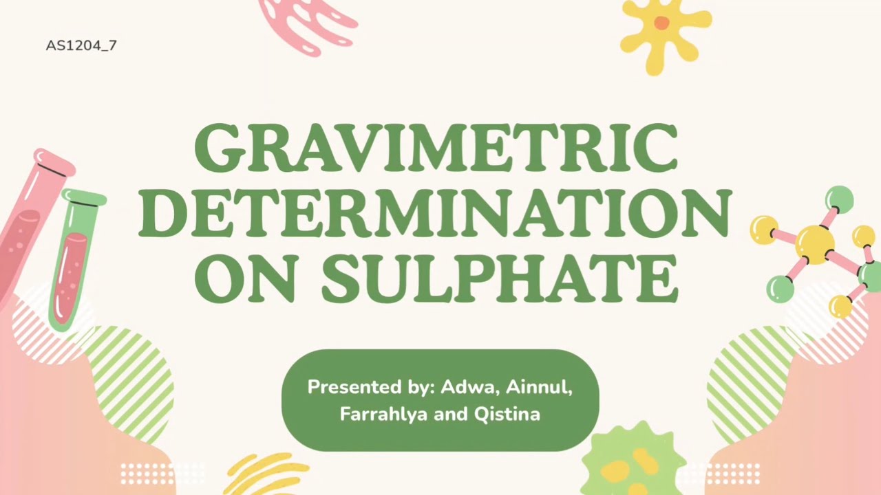 Gravimetric Analysis: Principles and Applications