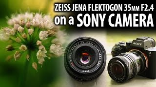 Zeiss Jena Flektogon 35mm F2.4 on a Sony Camera - M42 to Sony E-mount Lens  Adapter