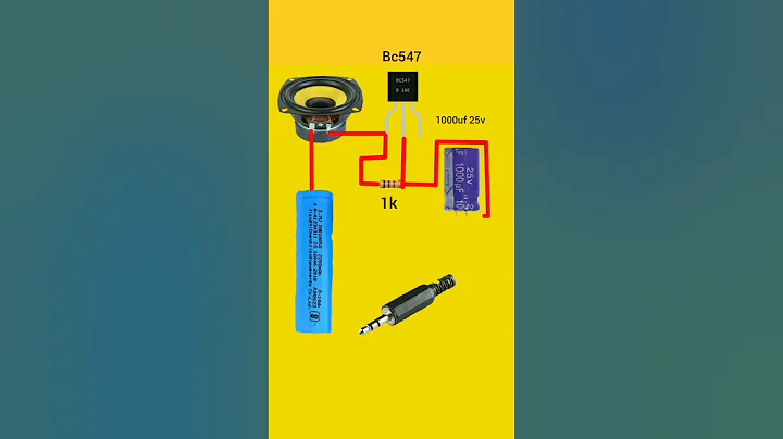 Bc547 transistor amplifier making #shortsvideo #amplifier