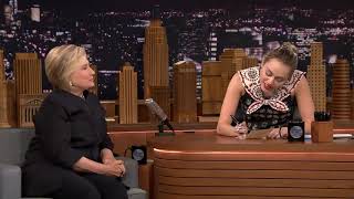 Miley Meets Hillary Clinton
