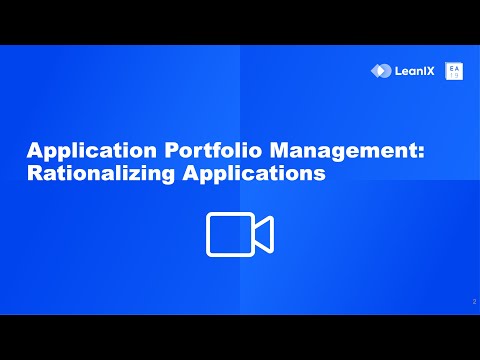 LeanIX EA Connect Days 2019 | App. Portfolio Management: Rationalizing Applications | C. Richter