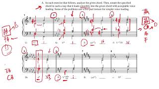 Musicianship II - Lesson 12b - Exercises (Further Elements of the Harmonic Vocabulary)