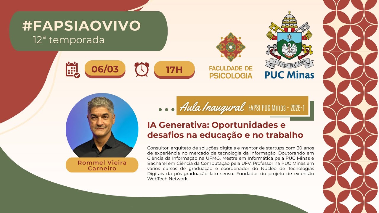 #FAPSIaoVIVO - IA Generativa: Oportunidades e desafios na educação e no trabalho