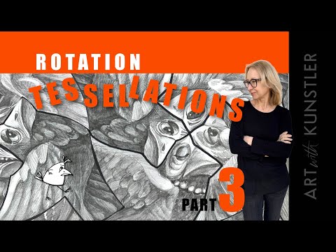 Tessellations. Part 3. Rotation Tessellations. How To Design A Tile