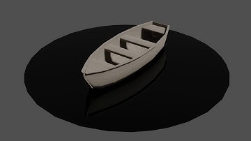 Row Boat Made in Blender