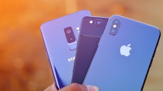 Samsung Galaxy S9 Plus vs Pixel 2 vs iPhone X detailed camera comparison