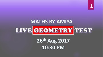 Geometry for CAT 2024 : 50 Must Solve Geometry Questions-OPEN LIVE TEST
