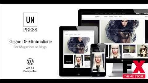 Preview unPress Magazine - Elegant and Minimalistic TFx