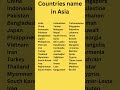 Countries Name In Asia Asian Countries Name Countries Countries Name In Asia Asian Countries Name Countries