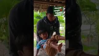 bocah disunat bukan nangis malah senang | drama lucu bocah kampung #shorts