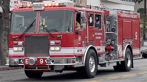 LAFD Engine 9 Responding Code 3