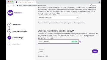 Policymaker by The @disclose_io Project - Beta run-through