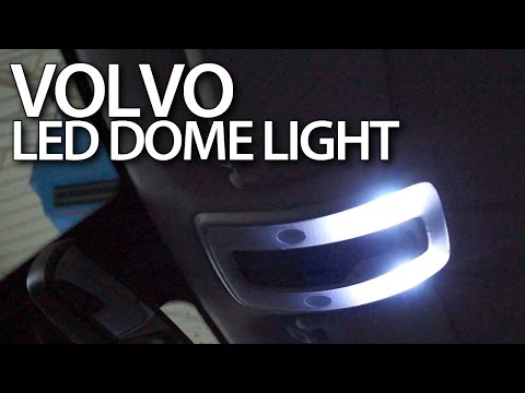 Volvo interior dome light LED conversion (C30 S40 V50 S60 V60 S80 XC60) tuning