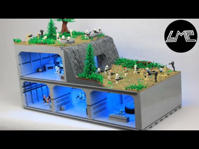 Huge) Lego Star Wars Clone Base On Alderaan |Working Lights| - Youtube