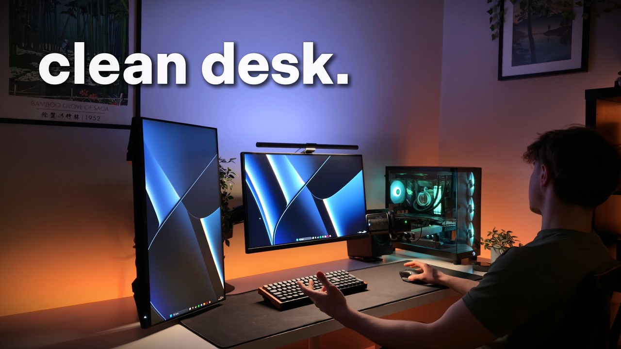 My Minimal Gaming & Productivity Desk Setup 2026 - YouTube