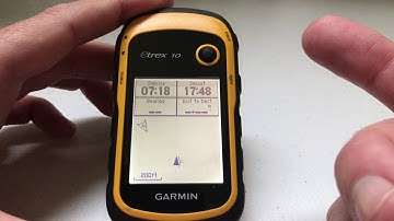 Garmin eTrex 10 - See Clock and adjust time display 12 / 24 hour format