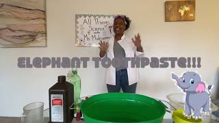 Elephant Toothpaste Science Experiment All Things Science With Ms. Muhammmad