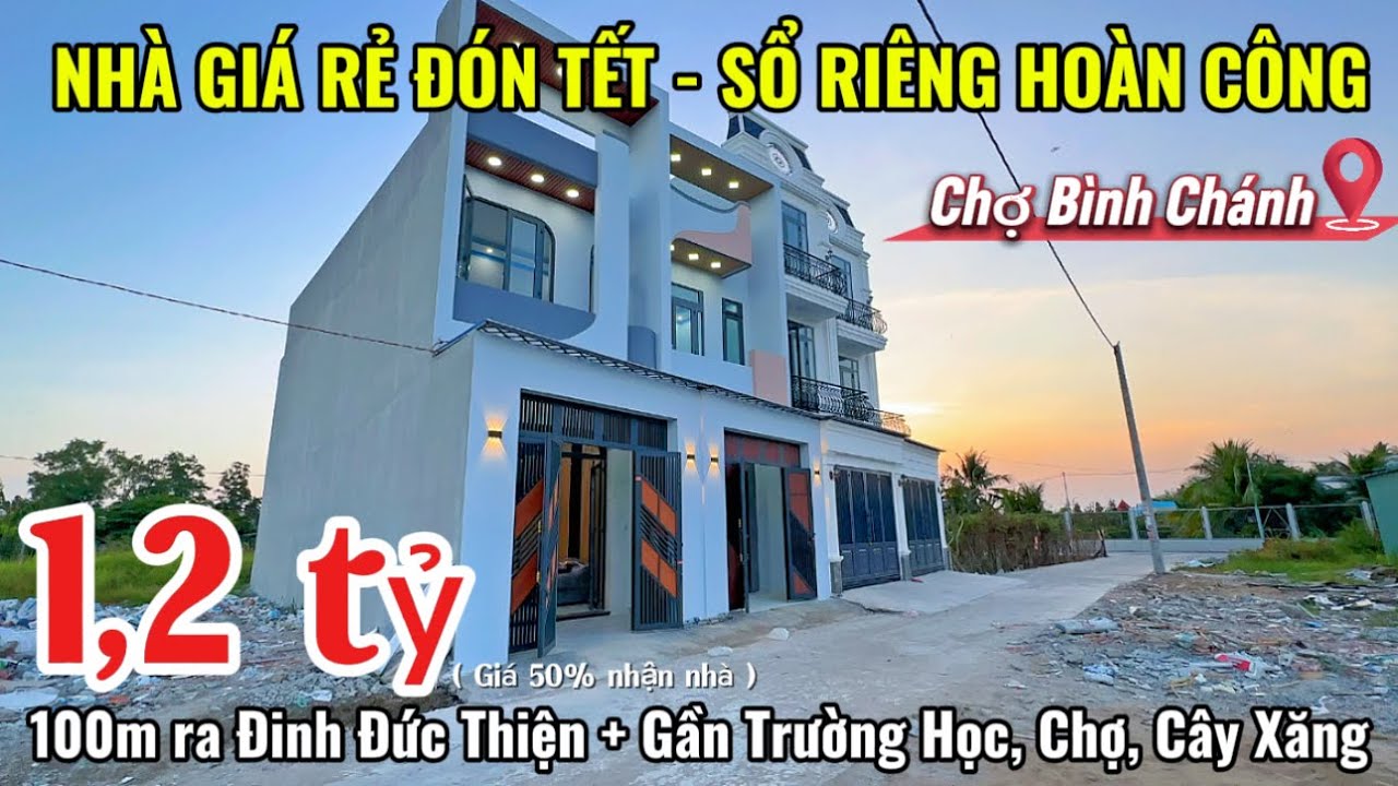 Tập 169💥 Cặp Nhà Mới Gần Chợ Bình Chánh | Sổ Riêng Hoàn Công | Đón Tết 2026 | 1 tỷ 2 nhận nhà