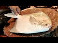 Most Expensive & Delicious Pomfret Fish Cutting Live In Fish Market | Fish Cutting Skills