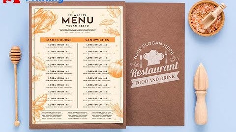 In menu nhà hàng giá rẻ lấy ngay