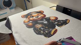 Hot to make a Custom Bear T Shirt Design, Bears in Jewelry & Jordan 4s, DTF Shirt Making Process