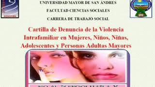 CARTILLA DE DENUNCIA DE VIOLENCIA INTRAFAMILIAR