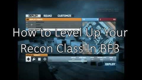 How to level Up your Recon Class in BF3!