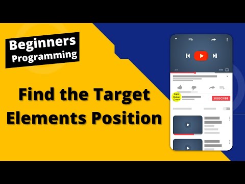 Find the Target Element's position | Input Output Campus