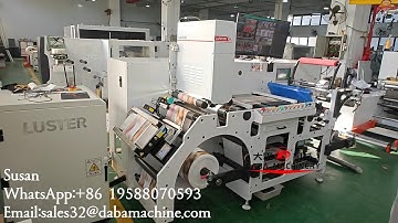 DABA 470mm Automatic Label Inspecting Slitting Machine With Luster Inspection System#labelinspection
