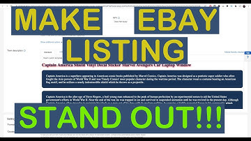 How to Make your Ebay Listing descriptions Look Professional with HTML and CSS