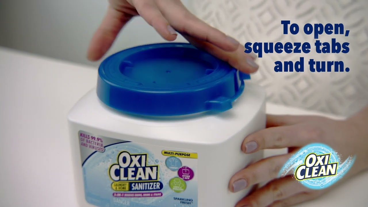 How To Open Oxiclean Container