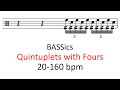 BASSics (Quintuplets with fours) | 20-160 bpm sheet music