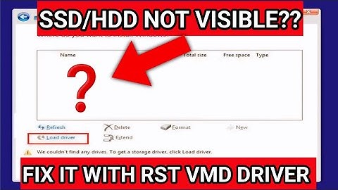 How to extract RST VMD driver | Hdd ssd not detecting while windows installation 10th gen 11th gen.