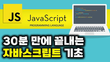 자바스크립트 기초 입문 강의 30분 완성